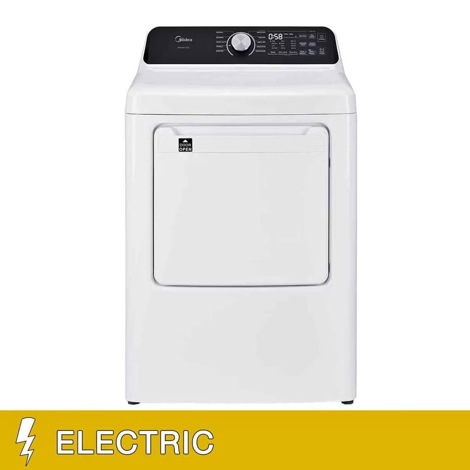 Midea 7.0 cu. ft. ELECTRIC Dryer with Sensor Dry