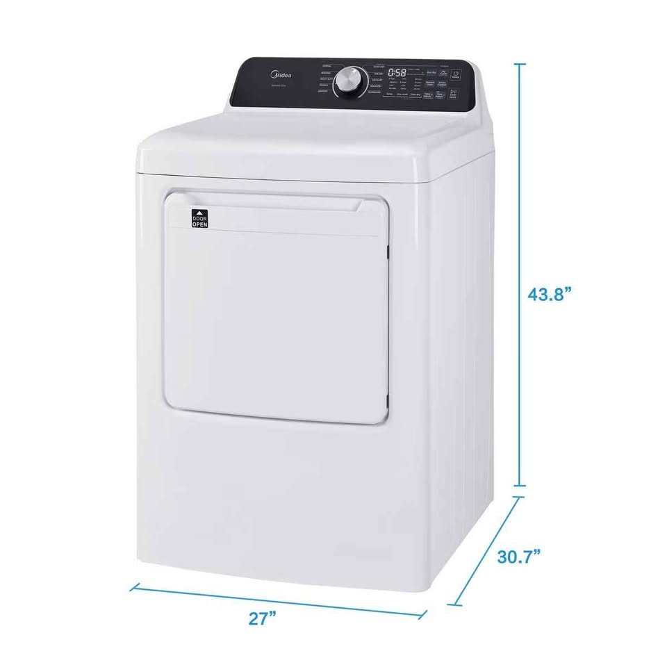 Midea 7.0 cu. ft. ELECTRIC Dryer with Sensor Dry - Image 2