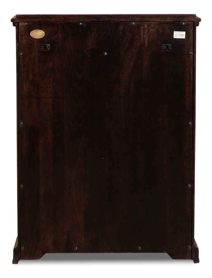 Sarreid Austrian Hall Cabinet in Walnut 27284. ( Retails $1300.00 ) - Image 8