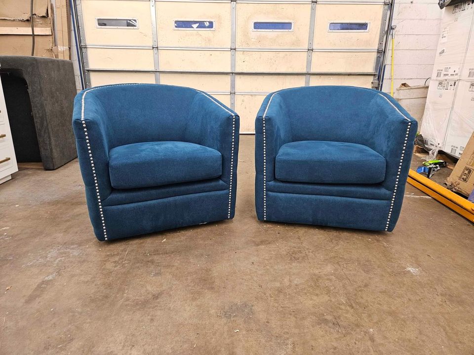 Lazarus Swivel Barrel Chair - Image 7