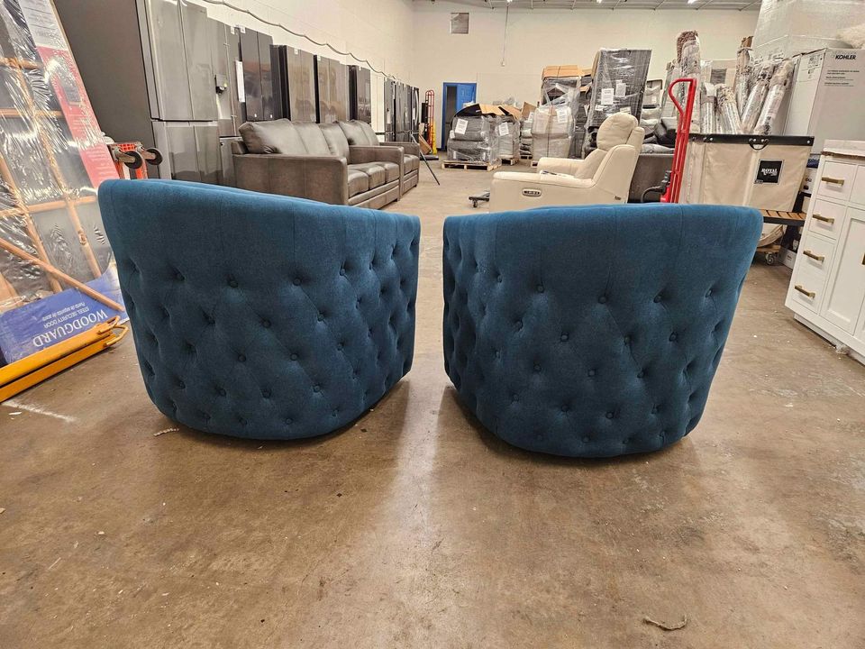 Lazarus Swivel Barrel Chair - Image 9