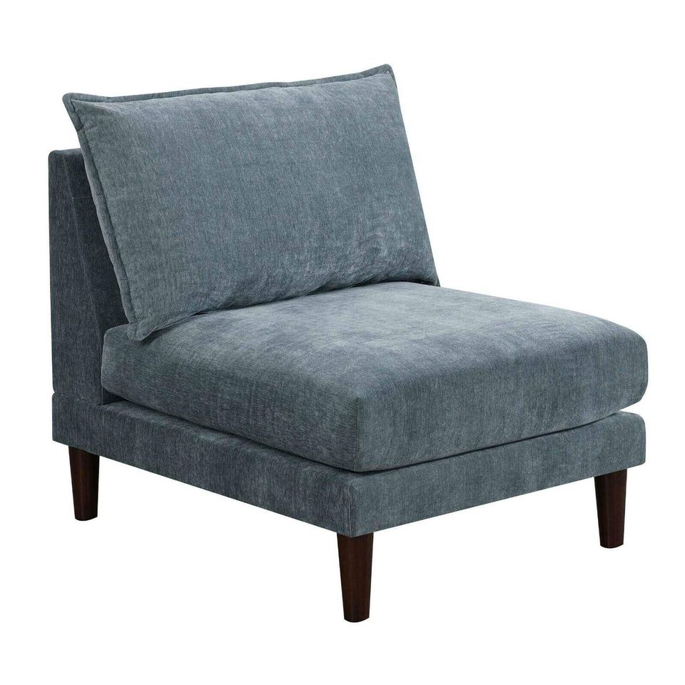 Living Room Classic 6pc Modular Sofa and Loveseat, Ottoman Mineral Morgan - Image 4
