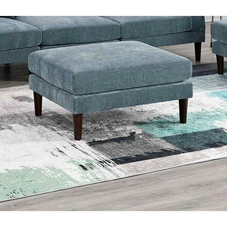 Living Room Classic 6pc Modular Sofa and Loveseat, Ottoman Mineral Morgan - Image 6