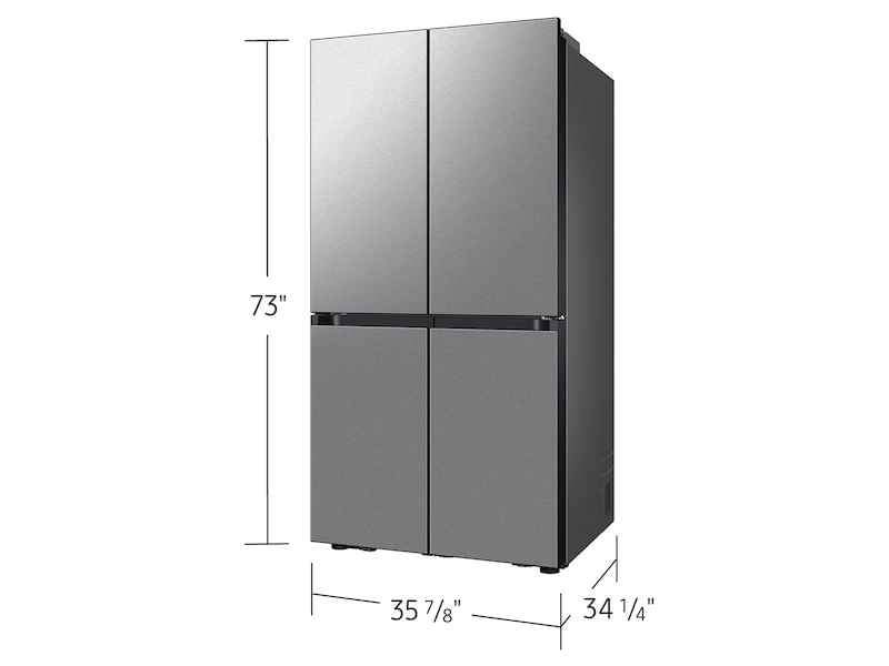 Bespoke 4-Door Flex Refrigerator (29 cu. ft.) with Beverage Center in Stainless Steel - Image 2
