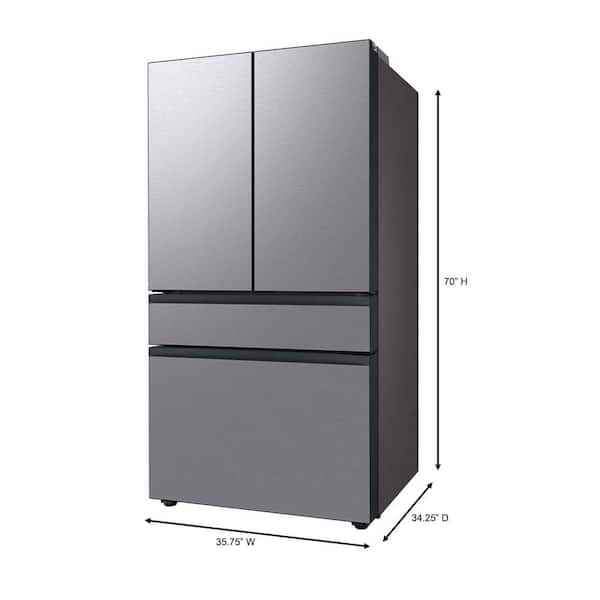 Bespoke 4-Door French Door Refrigerator (29 cu. ft.) with Beverage Center in Stainless Steel - Image 2
