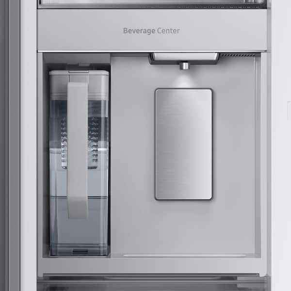 Bespoke 30 cu. ft. 3-Door French Door Smart Refrigerator with Beverage Center in Stainless Steel, St - Image 7