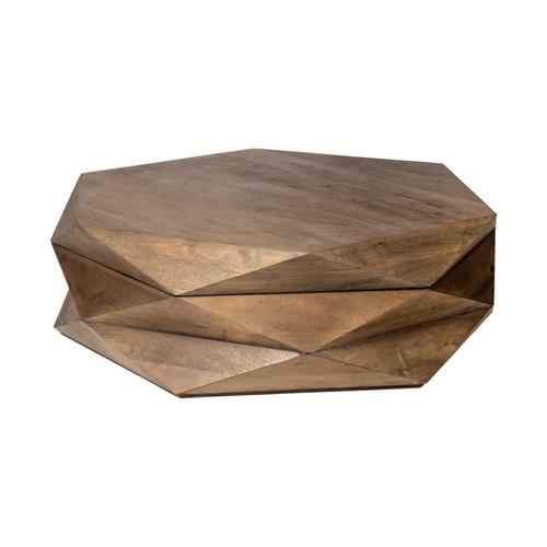 Arreto Coffee Table - Brown Wood