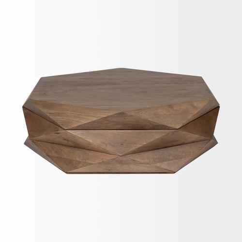 Arreto Coffee Table - Brown Wood - Image 2