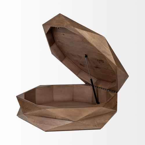 Arreto Coffee Table - Brown Wood - Image 3