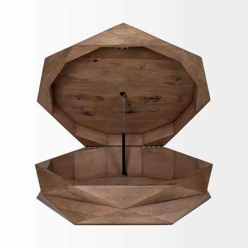 Arreto Coffee Table - Brown Wood - Image 4