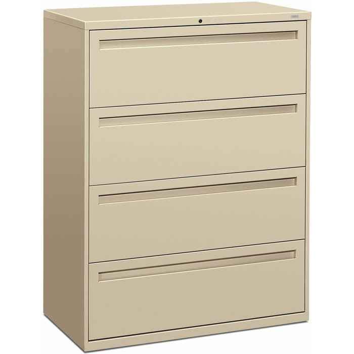 HON Brigade 700 Series 4-Drawer Lateral File Cabinet ( Slight Dent on the back )
