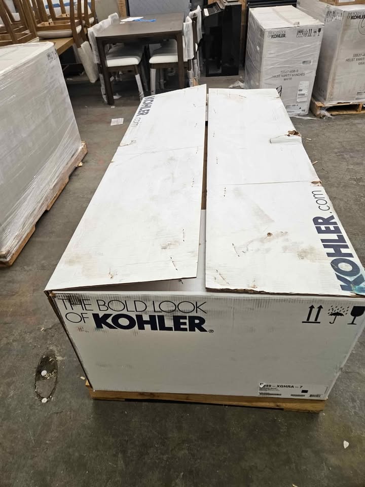 Kohler Archer 66'' x 32'' drop-in bath with Bask heated surface and end drain - Image 8