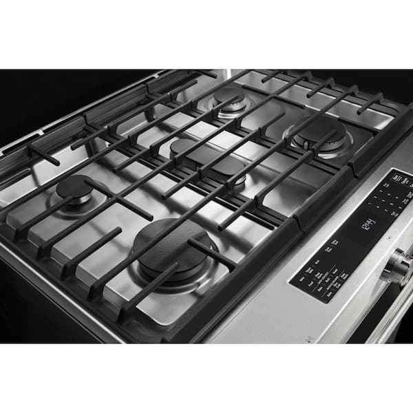 30 Inch Dual Fuel Convection Slide-In Range with Baking Drawer: Stainless Steel - Image 5