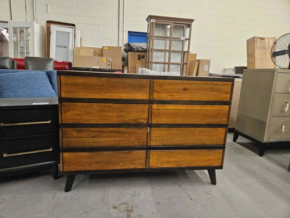 Rayford Mid Century 6 Drawer 48'' W Double Dresser