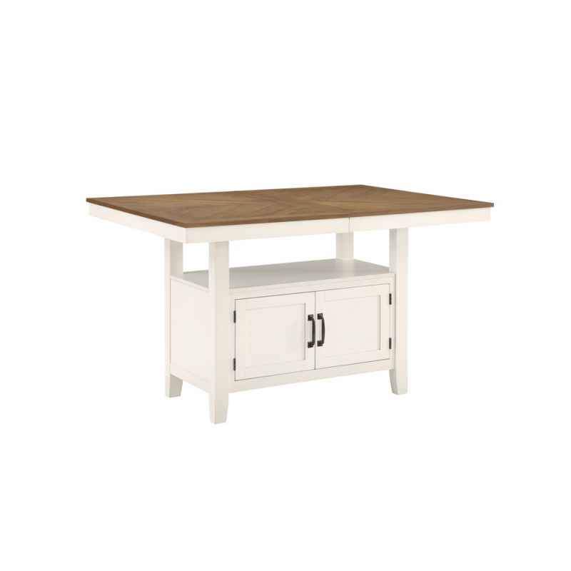 Hyland Milk And Honey Extendable Counter Height Dining Table - Image 4
