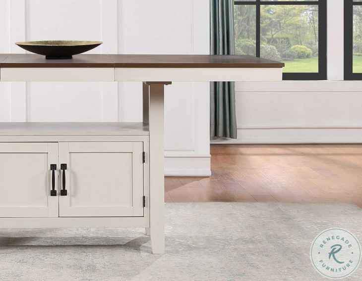Hyland Milk And Honey Extendable Counter Height Dining Table - Image 8