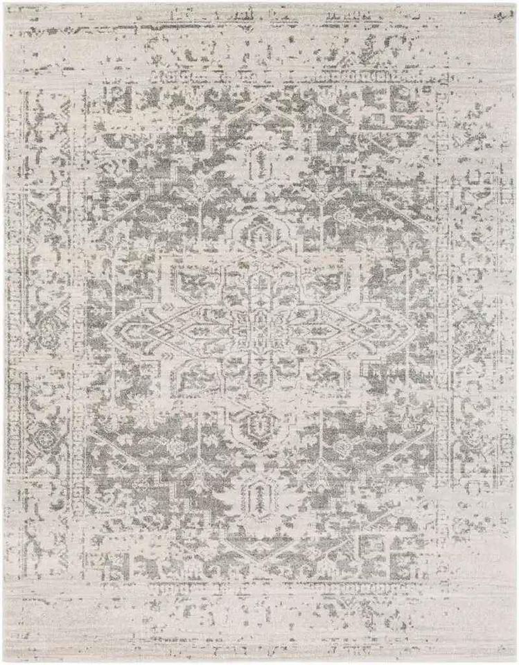 Surya Harput HAP-1024 6'7" x 9' Charcoal, Light Gray and Beige Area Rug - Image 2