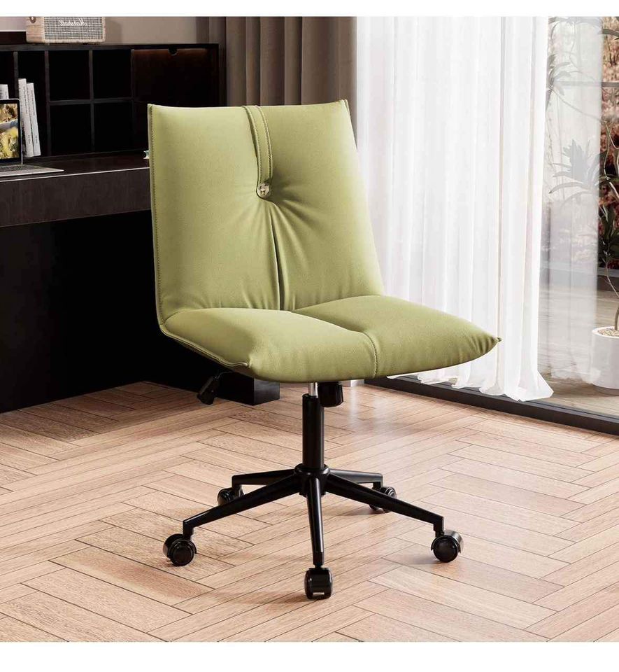 YOUTASTE Office Chair Armless Desk Chair with Wheels, Comfortable Upholstered Computer Task Chairs - Image 9