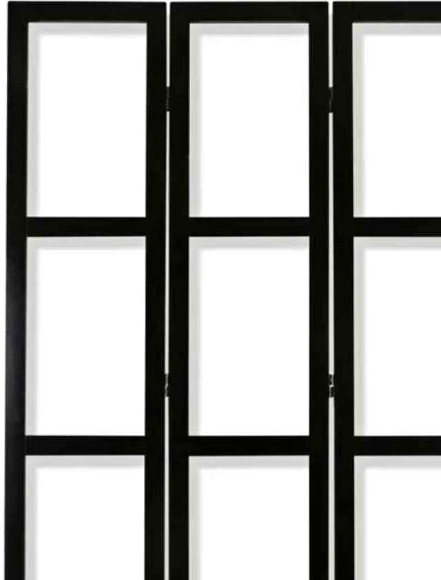 Stylecraft Dann Foley Lifestyle Black Panel Floor Screen