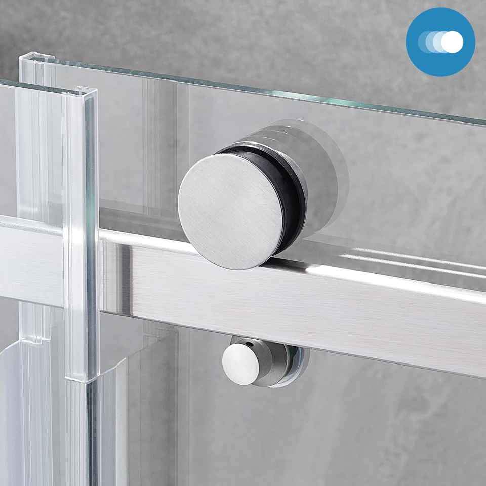 OVE Decors Kelsey 60 in. Bathtub Door in Satin Nickel - Image 3