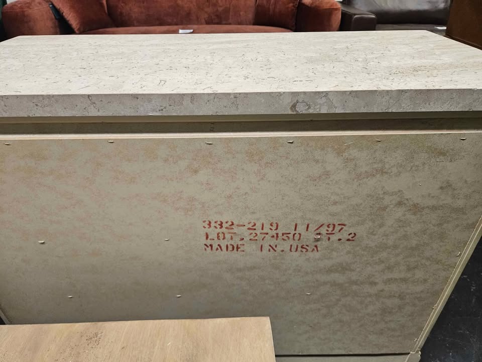 Bernhardt Furniture Large Natural Oak Stone Top Bachelor Chests - Image 10