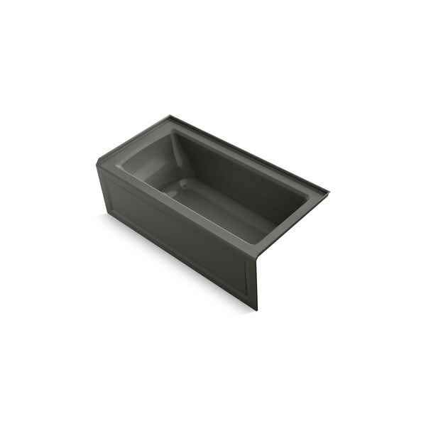 Kohler Archer 60'' x 30'' integral apron Heated BubbleMassage air bath with right-hand drain - Image 2