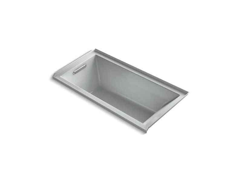 Kohler Underscore 60'' x 30'' alcove bath with integral flange and left-hand drain ( Ice Grey )