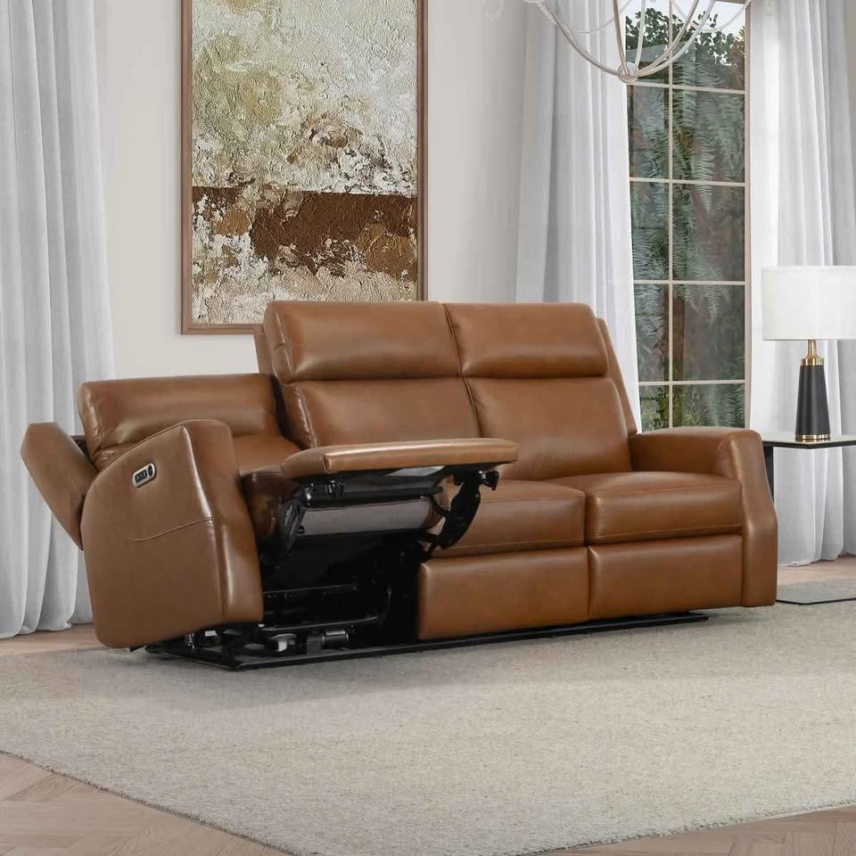 Thorton Leather Power Reclining Sofa - Image 3