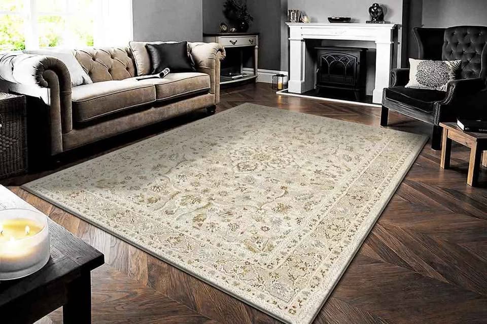 Dynamic Rugs Annalise 7605-810 Beige Cream Area Rug