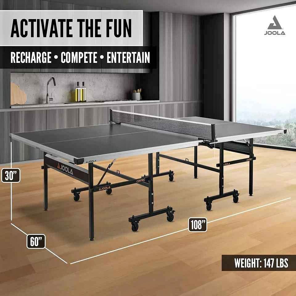 JOOLA inside - Professional MDF Indoor Table Tennis Table with Quick Clamp Ping