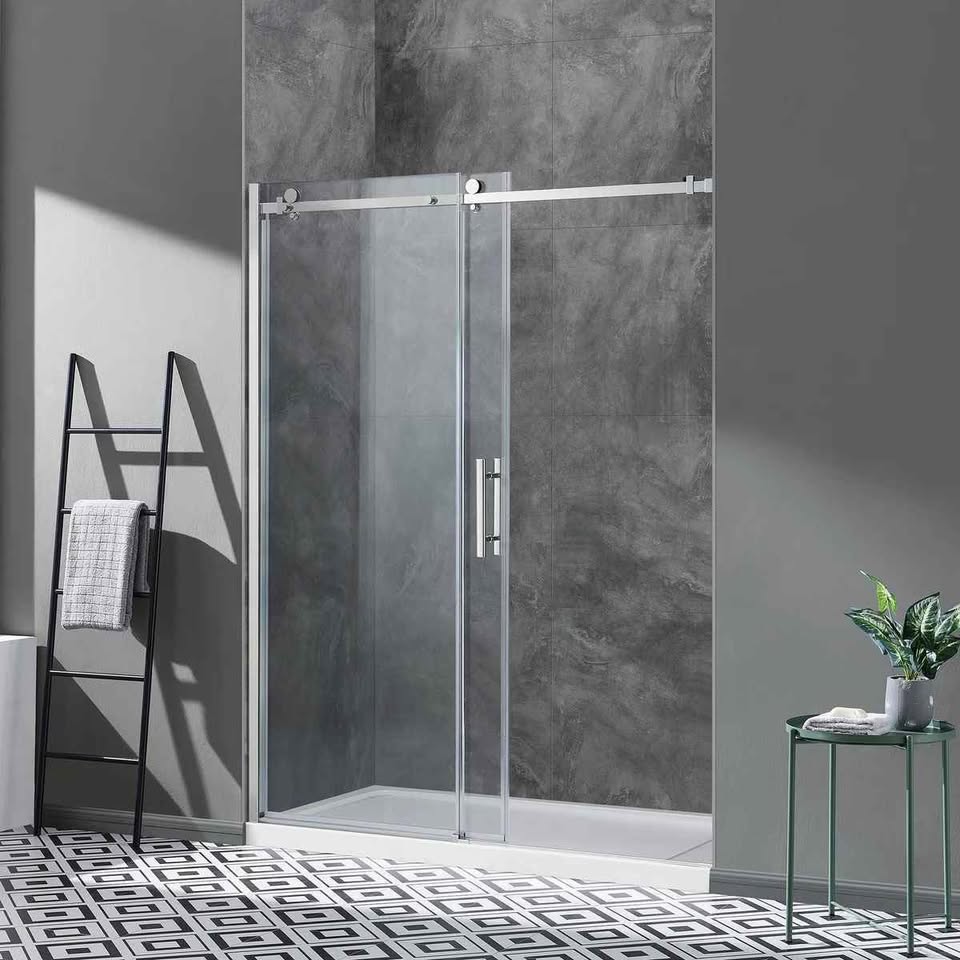 OVE Decors Kelsey Tempered Glass Shower Door. 72" W x 76" H. ( Chrome ) - Image 3
