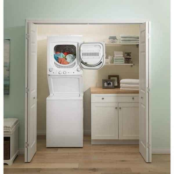 GE Unitized Spacemaker 2.3 cu. ft. Capacity Washer with Stainless Steel Basket and 4.4 cu. ft. Capa - Image 3