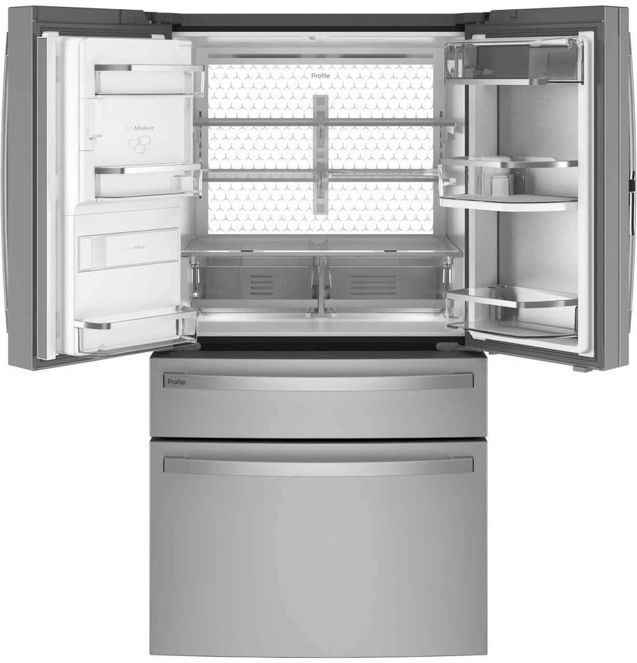 GE Profile ENERGY STAR 27.9 Cu. Ft. Smart Fingerprint Resistant 4-Door French-Door Refrigerator wi - Image 2