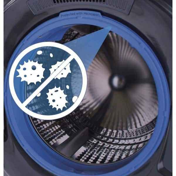 GE 5.0 cu.ft. Smart Front Load Washer in White with Steam, UltraFresh Vent System, and Microban Tech - Image 4