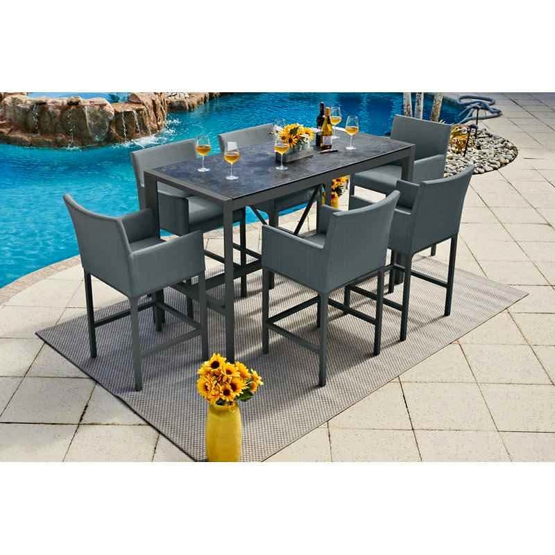 Akoya Essentials 6 - Person Rectangular Outdoor Dining Set