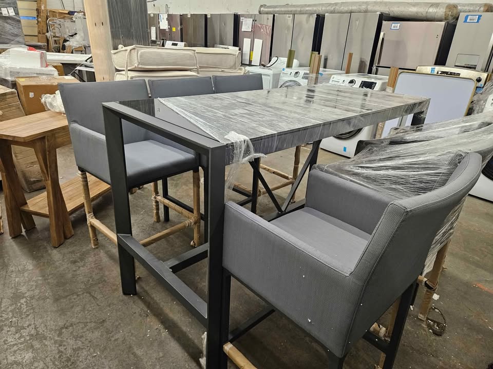 Akoya Essentials 6 - Person Rectangular Outdoor Dining Set - Image 7
