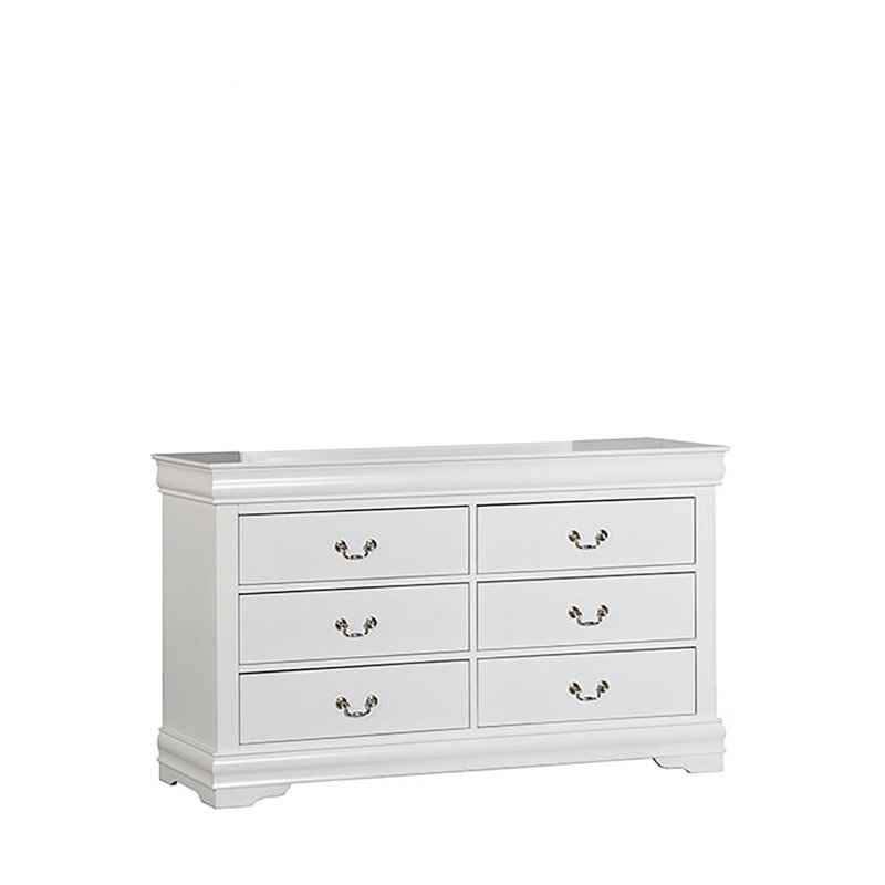 White Dewin 6 Drawer Dresser - Image 2