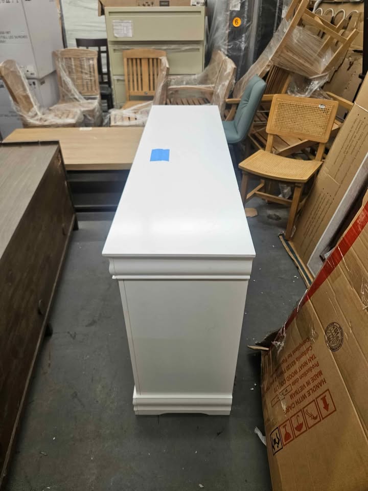 White Dewin 6 Drawer Dresser - Image 10