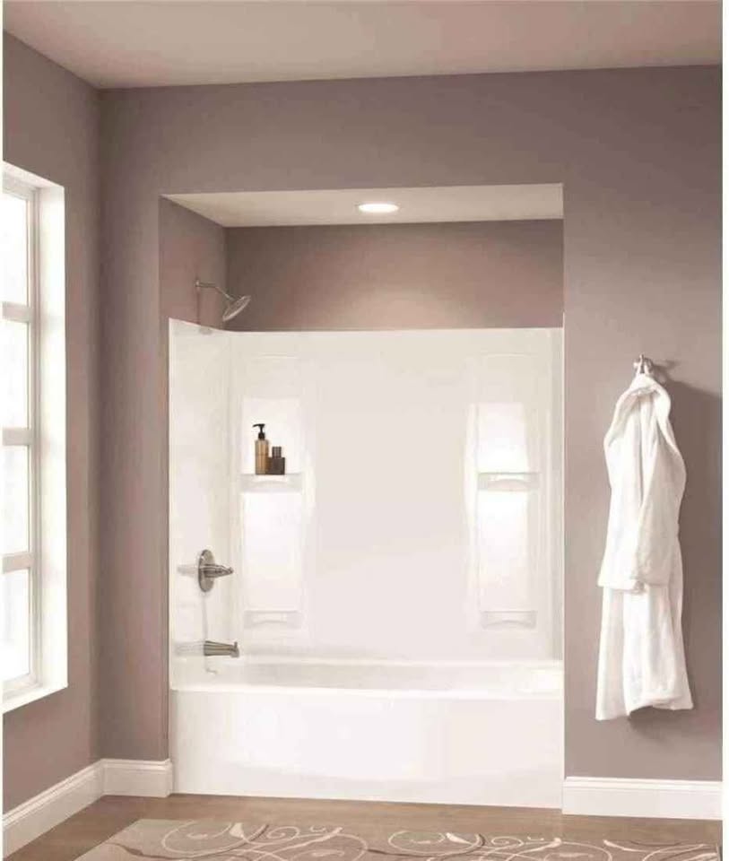 Delta Pro-Series 60 in. W x 57 in. H Five Piece Glue Up Bathtub Surrounds in High Gloss White - Image 3