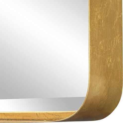 Crofton 40 X 30 inch Antiqued Gold Leaf Mirror - Image 4