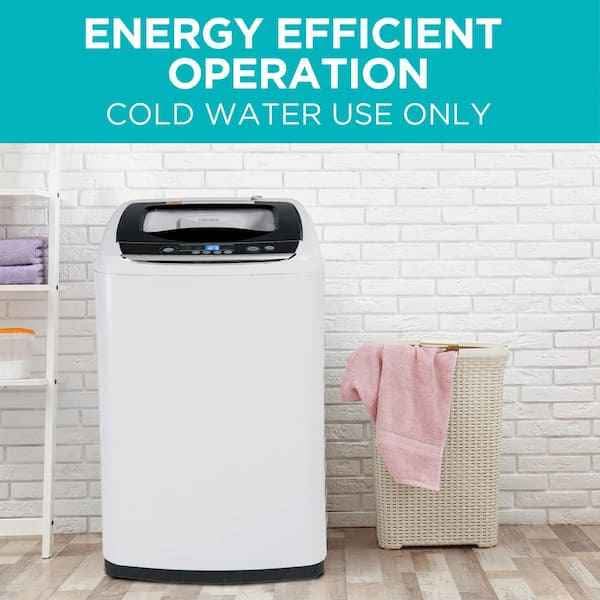 BLACK+DECKER 17.69 in. W 0.9 cu. ft. White Portable Top Load Washing Machine - Image 6