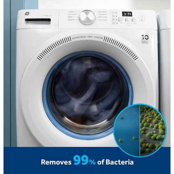 GE 5.0 cu.ft. Smart Front Load Washer in White with Steam, UltraFresh Vent System, and Microban Tech - Image 5