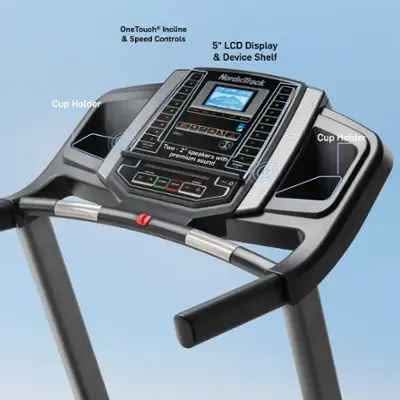 NordicTrack - T 6.5 S; Treadmill for Running and Walking with 5” Display and SpaceSaver Design - Blk - Image 2
