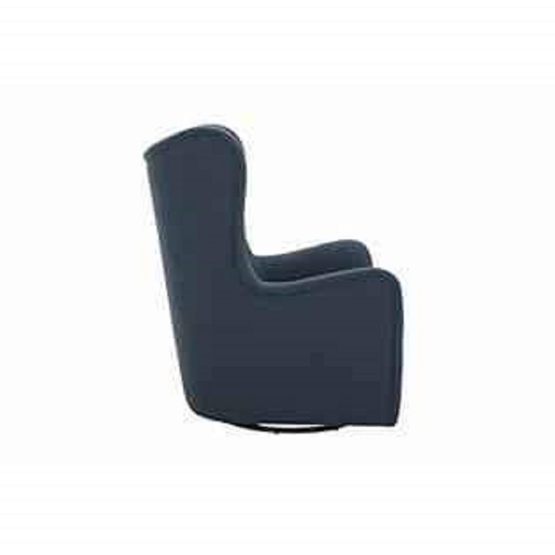 Stone & Beam Lessing Tufted Upholstered Glider, 32.7"W, Cadet Blue - Image 2