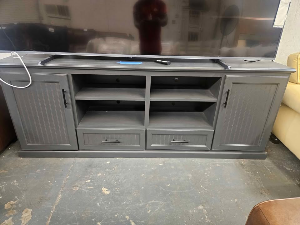 Solid Wood Two-Piece Storage Credenza - Image 3