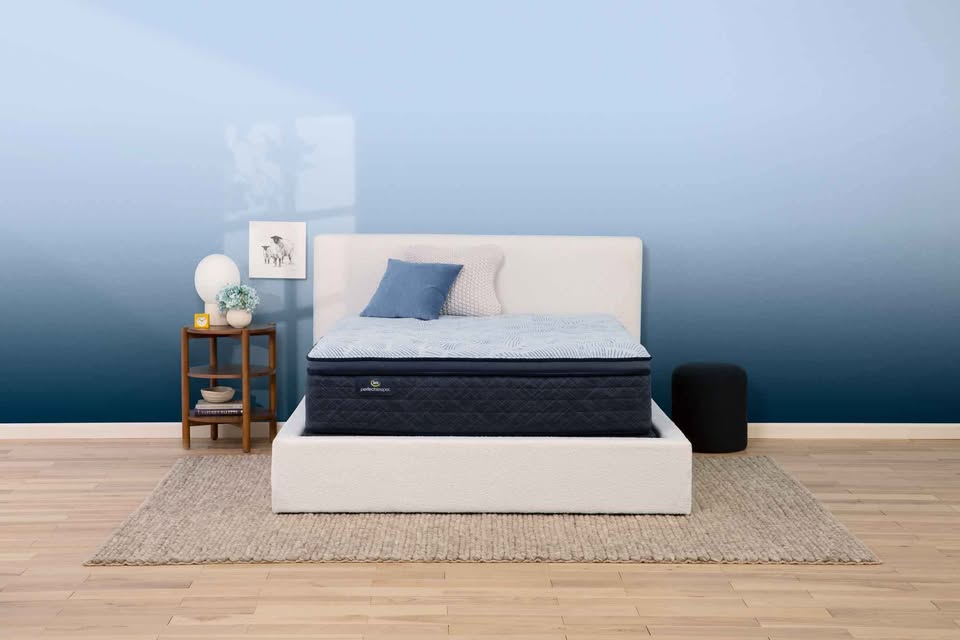 Serta Perfect Sleeper Blue Lagoon Nights Plush Pillowtop ( Queen ) - Image 2