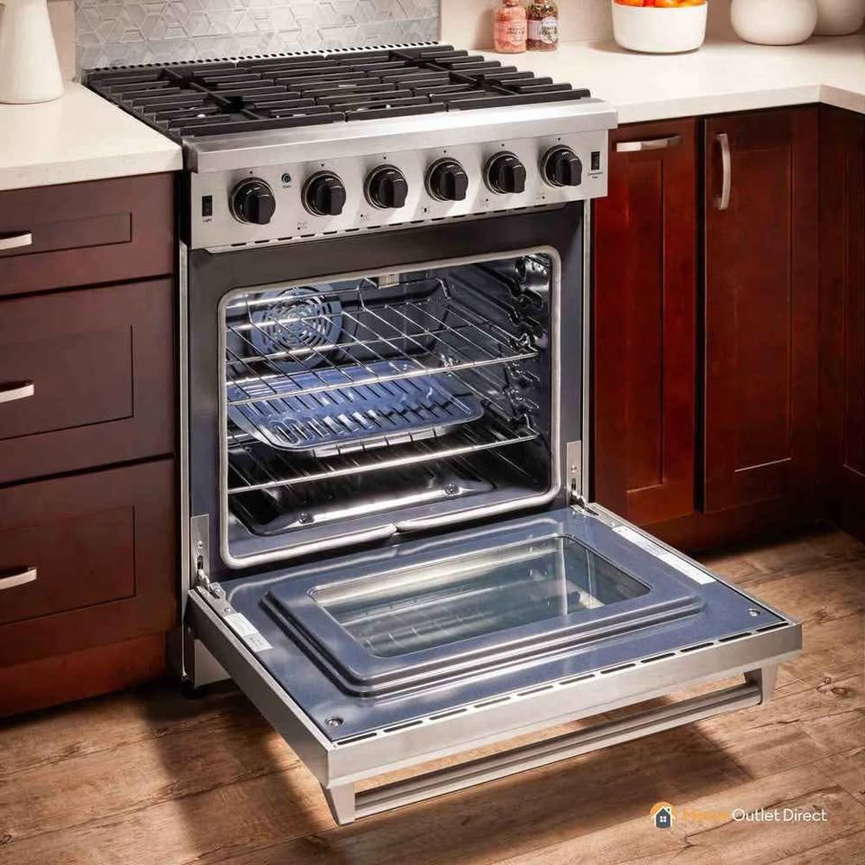 Thor Kitchen 30-Inch Gas Range with 5 Burners, 4.55 cu. ft Oven in Stainless Steel (LRG3001ULP) - Image 10