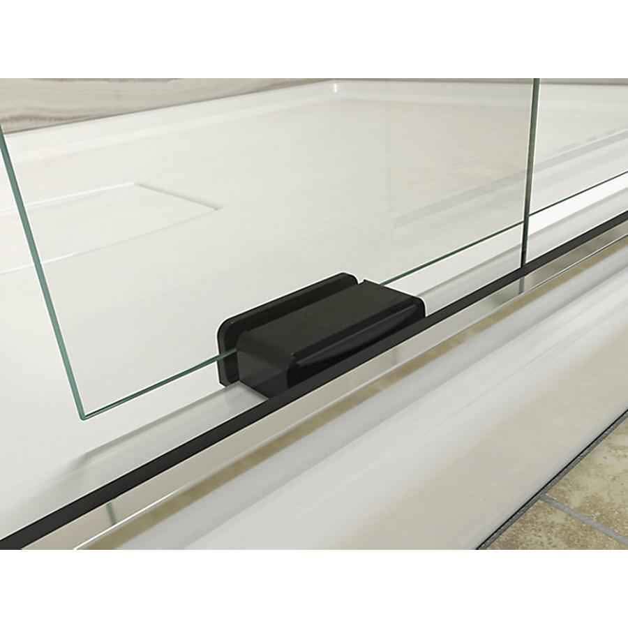 Levity 59.6 in. W x 74 in. H Sliding Frameless Shower Door in Nickel with Clear - Image 2