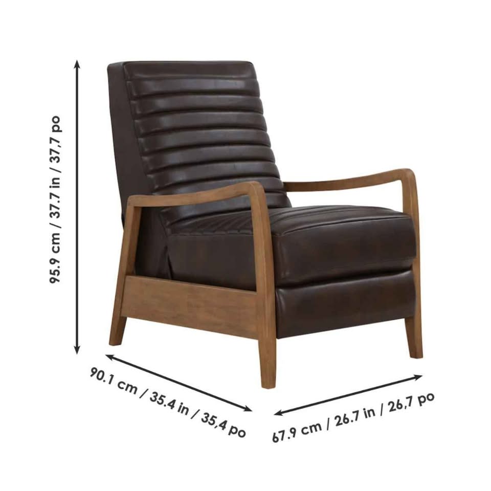 Henrik Leather Pushback Recliner - Image 2