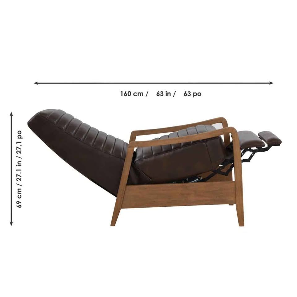 Henrik Leather Pushback Recliner - Image 3